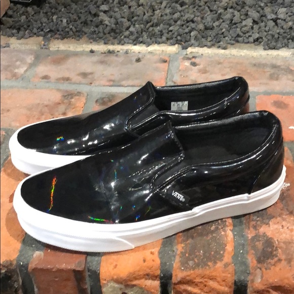 black iridescent vans